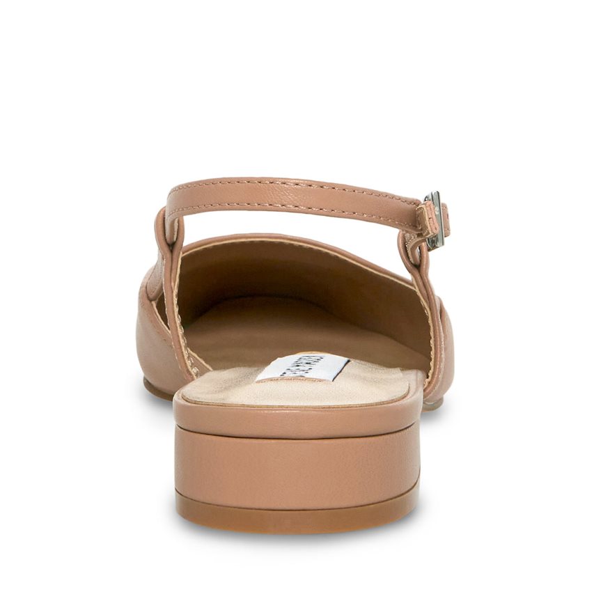 Mulas Steve Madden Belinda Cuero Mujer Beige Negras | ES HR1492